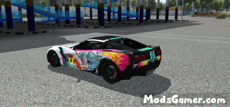 2014 Chevrolet Corvette Stingray C7 Itasha Mod - modsgamer.com