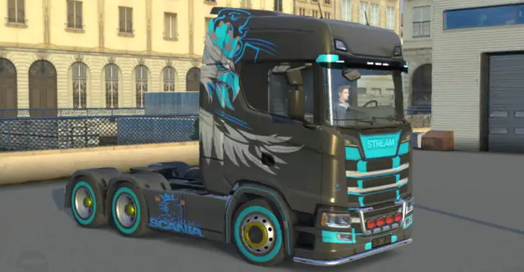 Scania S skin THE KING V8 - modsgamer.com