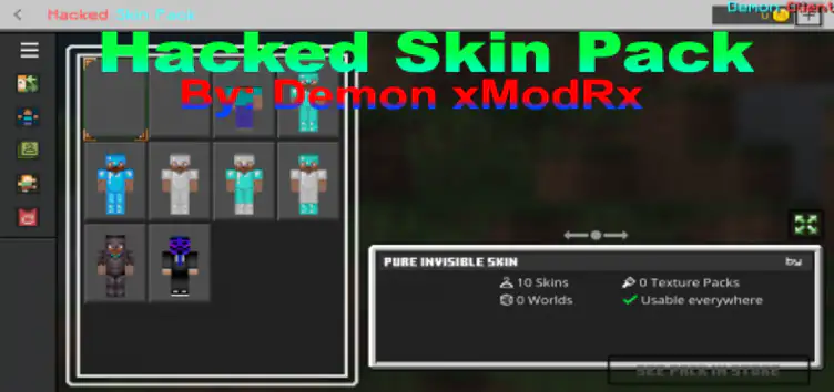 Hacked Skin Pack - modsgamer.com