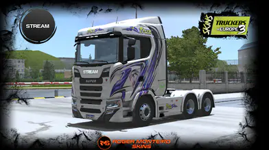 [Stream/ST]SCANIA S TRUX COM FAIXA ROXA Skin Mod | modsgamer.com