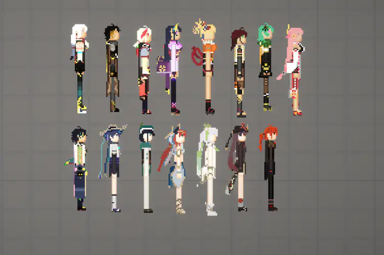 Anime Character Collection Pack Mod(55 Characters) - Mods for Melon  Playground Sandbox PG