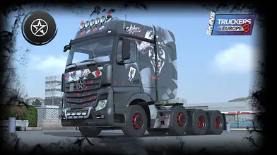[Merieles/Antares]New Actros The Joker Black Skin Mod | modsgamer.com