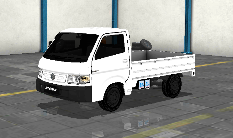 White Suzuki New Carry mod - Mods for Bus Simulator Indonesia / BUSSID