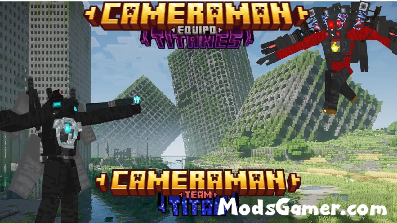 Skibidi toilet Titan Character Collection Mod v2 - Mods for Minecraft