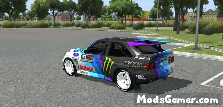 Ford Escort Cosworth Ken Block Monster Energy Racing Livery - modsgamer.com
