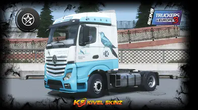 Mercedes Benz Actros GigaSpace 4x2 EKB- Van Driel Transport Skin Mod | modsgamer.com