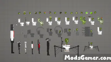 Big Skibidi Toilet Pack Mods in Melon Sandbox  | modsgamer.com