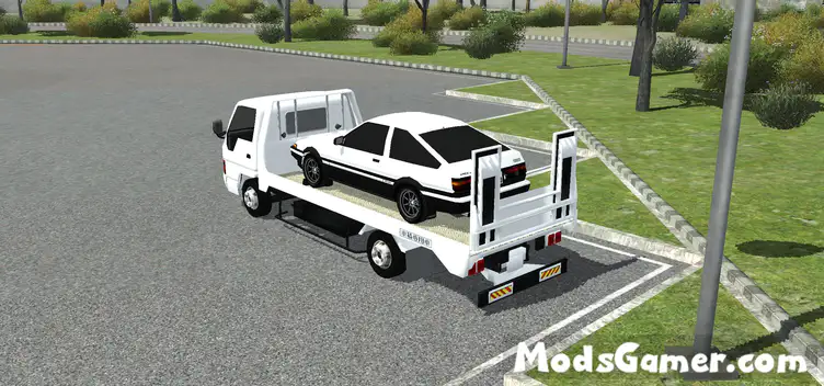 Isuzu Elf Safety Loader Truck (Towing) Mod - modsgamer.com