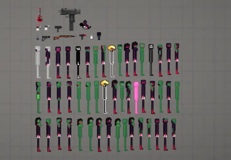 Roblox style characters and weapon mod - Mods for Melon Playground Sandbox  PG