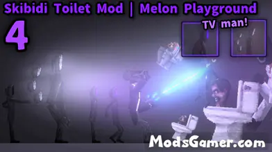 Axo‘s Skibidi Toilet Mod Pack 4 - TV man | modsgamer.com