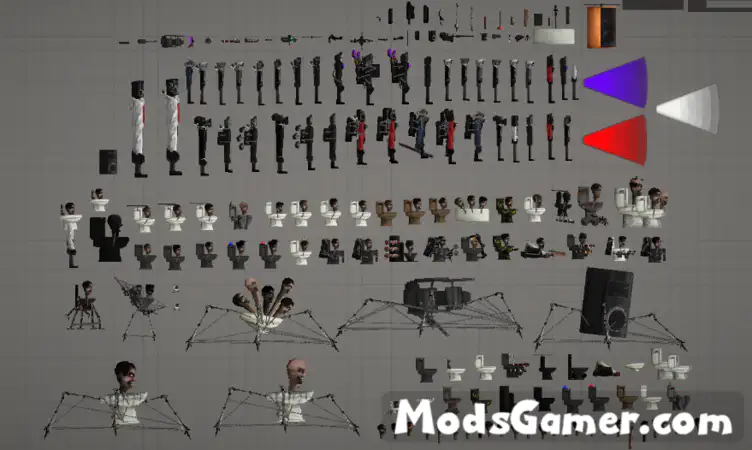 Skibidi Toilet Mod Gman Update[14 Characters] - Mods for Minecraft