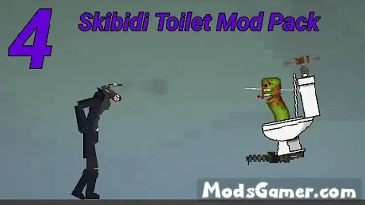 Cartoon Skibidi Toilet v4(New Gman,Cameraman,Speakerman,etc) - Mods for  Melon Playground Sandbox PG