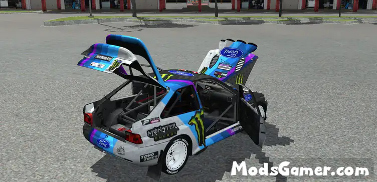 Ford Escort Cosworth Ken Block Monster Energy Racing Livery - modsgamer.com