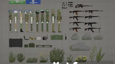 Military model collection package [characters, firearms, equipment, scene decoration, etc.] | modsgamer.com