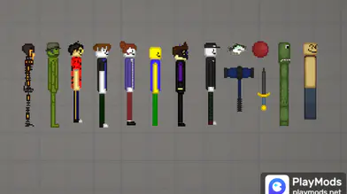 Roblox style characters and weapon mod | modsgamer.com