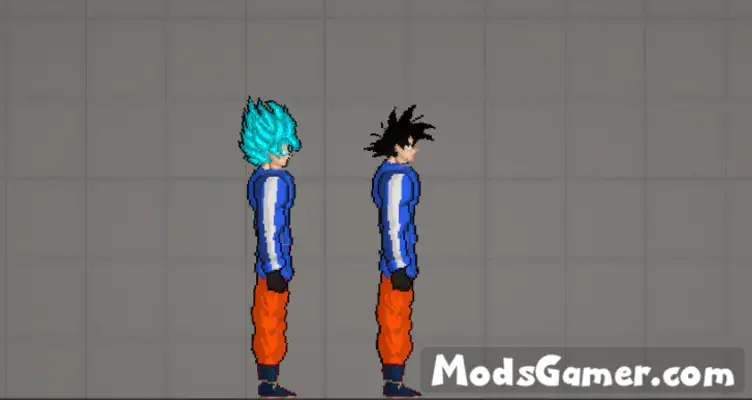 Goku with blue jacke - modsgamer.com