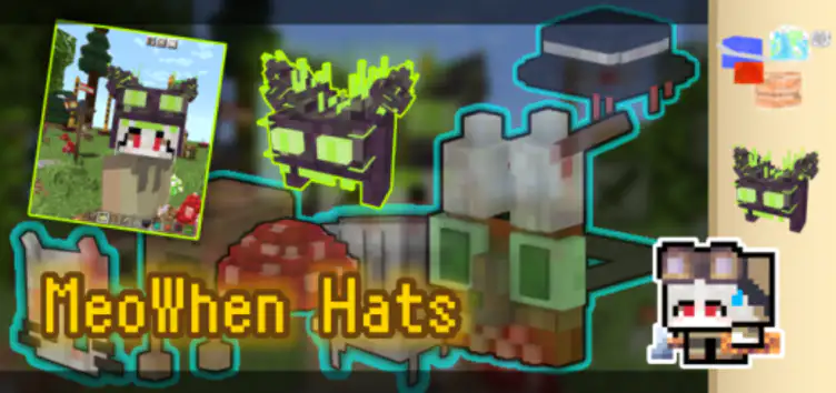 Meowhen Hats! v1.7 (🎭 Cosmetics Add-on 🎭) || Compatible with any Add-on - modsgamer.com