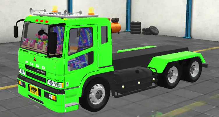 Mitsubishi Fuso green light truck - modsgamer.com