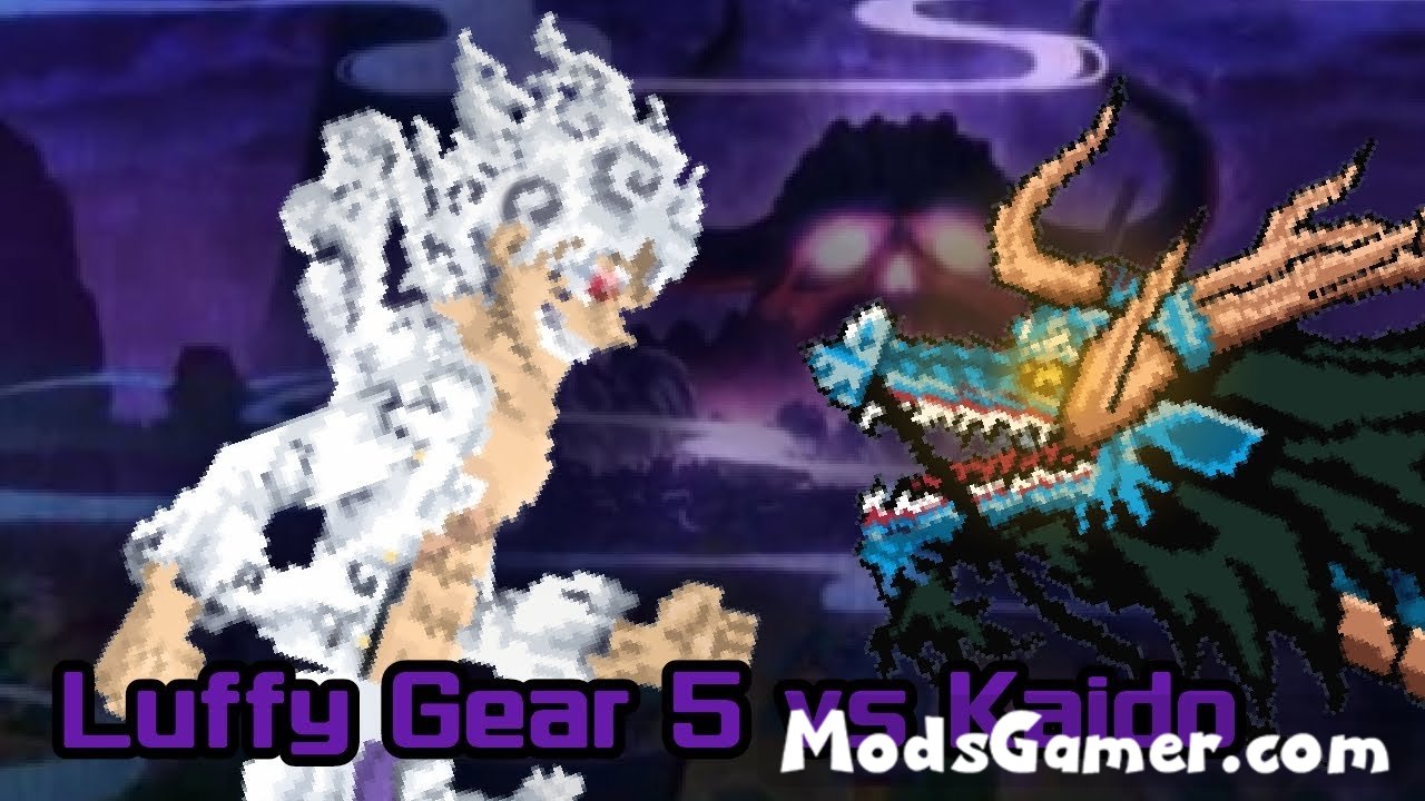 Luffy gear 5 vs Kaido Dragon Mod One Piece Mods for Melon