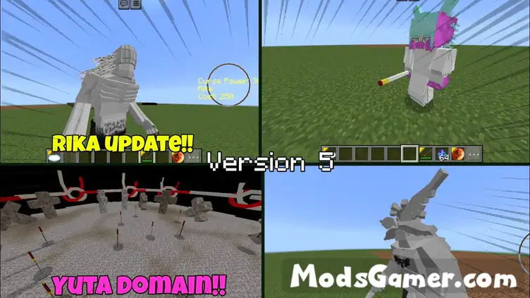 Minecraft Jujutsu kaisen addon V5 - modsgamer.com