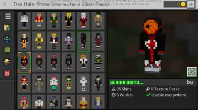 Skin Pack:The Male Anime Characters | modsgamer.com