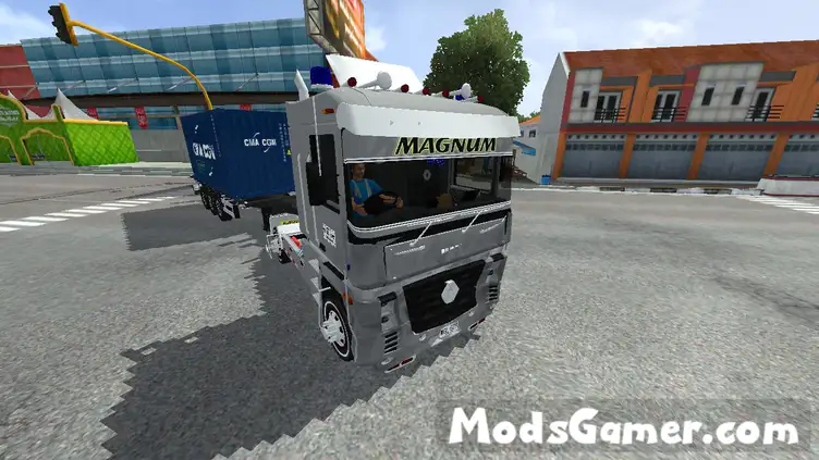 Truck Renault Magnum Container Trailer - modsgamer.com