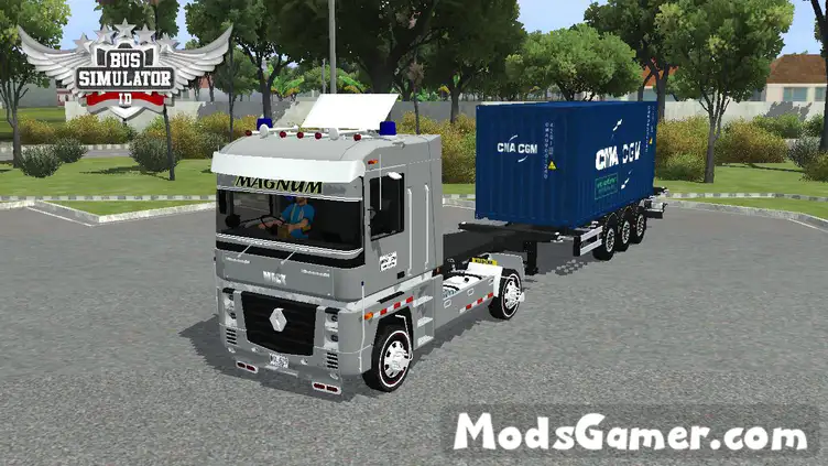 Truck Renault Magnum Container Trailer - modsgamer.com