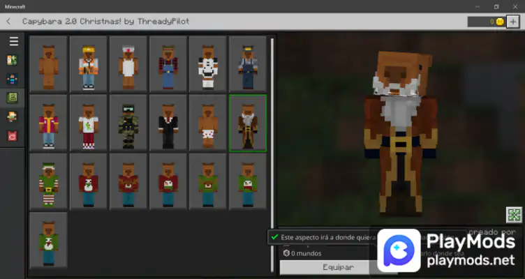 Capybara Minecraft Skins