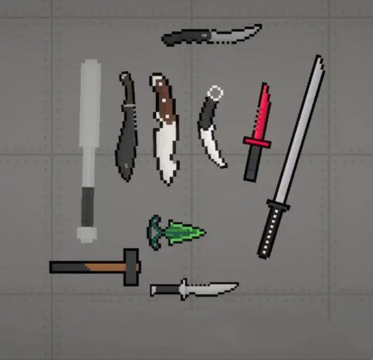 People Playground Melee Weapons Mod[8 Weapons] - Mods for Melon Playground  Sandbox PG