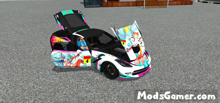 2014 Chevrolet Corvette Stingray C7 Itasha Mod - modsgamer.com