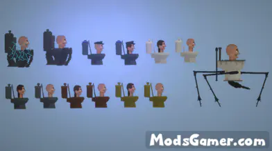 Skibidi Toilet Pack 1 By EGDy | modsgamer.com