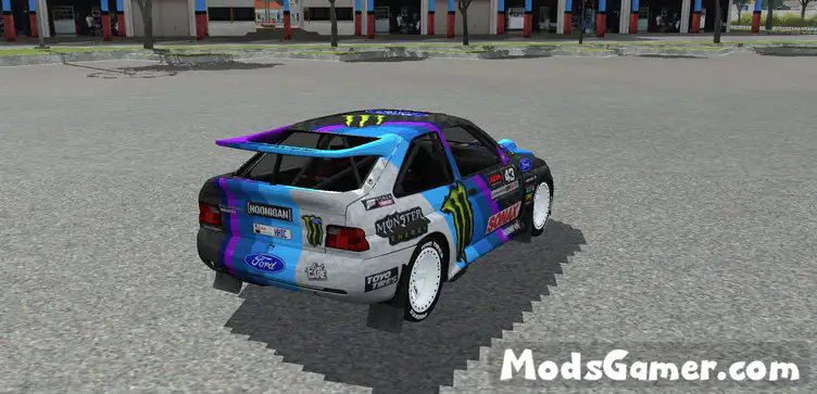 Ford Escort Cosworth Ken Block Monster Energy Racing Livery - modsgamer.com