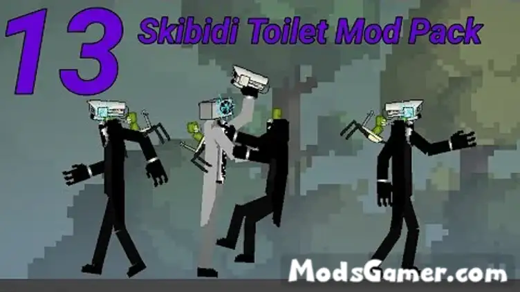 Skibidi Toilet v3 Part 4 for Melon Playground Mods (Melon Sandbox