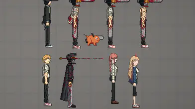 Chainsaw Man Character Collection Pack Mod 2 | modsgamer.com