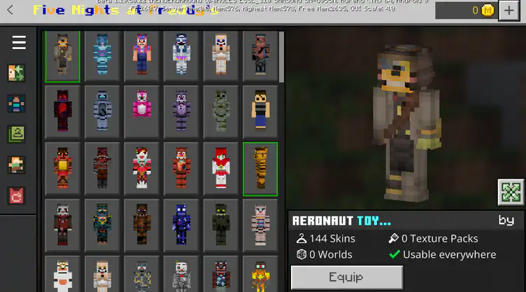 GTA San Andreas Five Nights At Freddy's Skin Pack Mod 