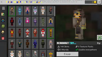 Skin Pack:FNAF | modsgamer.com