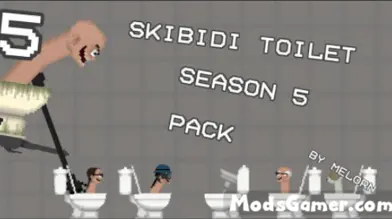 Skibidi Toilet Season 5 Pack Mod | modsgamer.com