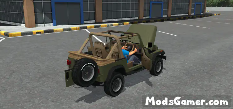 Jeep Wrangler Army Color 4×4 Mod - modsgamer.com