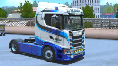Scania blue and white livery | modsgamer.com