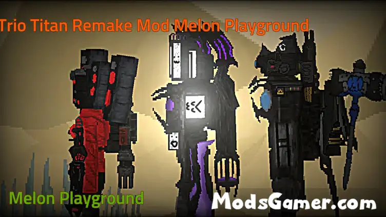 Hello this the picture for melon playground Mods and upgraded titan speaker  man it have 4 blasters : r/MELONVERS