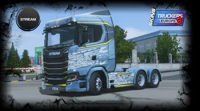 [Stream/ST]Scania S Frostfire Svempa Edition Grafitada Skin Mod | modsgamer.com