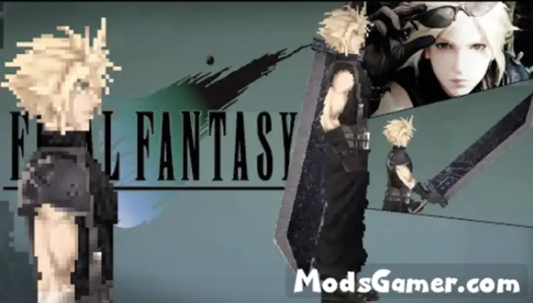 Cloud Strife from Final Fantasy 7 Remake, Buster sword - modsgamer.com