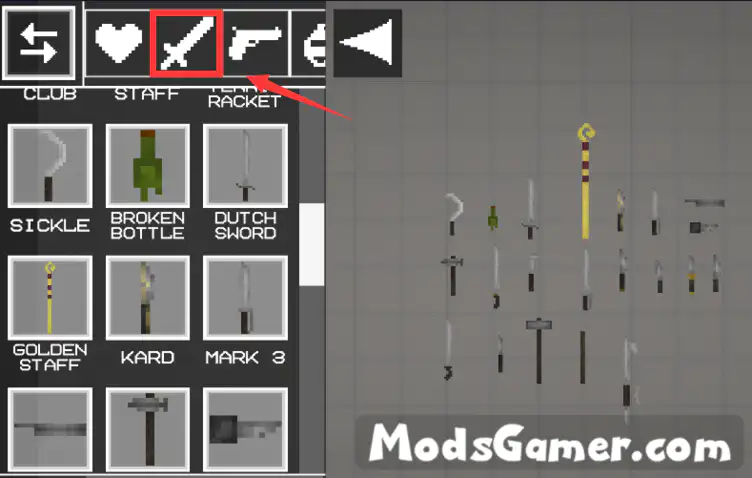 Melee Weapon Plus(official mod) - modsgamer.com